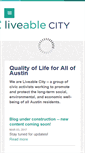 Mobile Screenshot of liveablecity.org